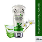 Lotus Herbals 3 in 1 Whiteglow Facial Foam for Deep Cleansing and Skin Brightening-100mg